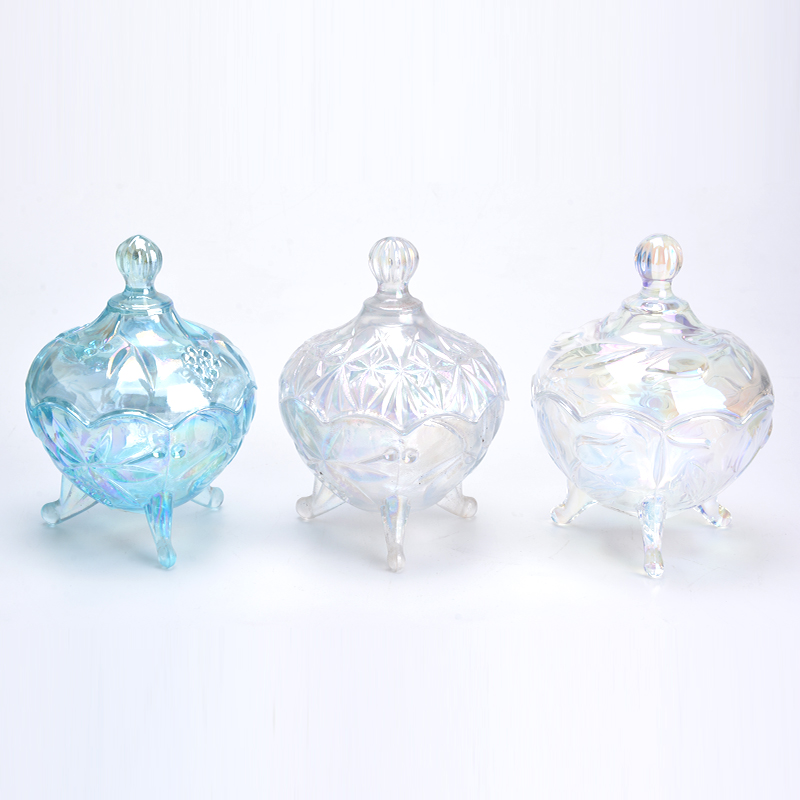 # 0 Wholesale clear glass candy jar crystal food container with lid tabletop bottle storage home decor gifts for wedding festival