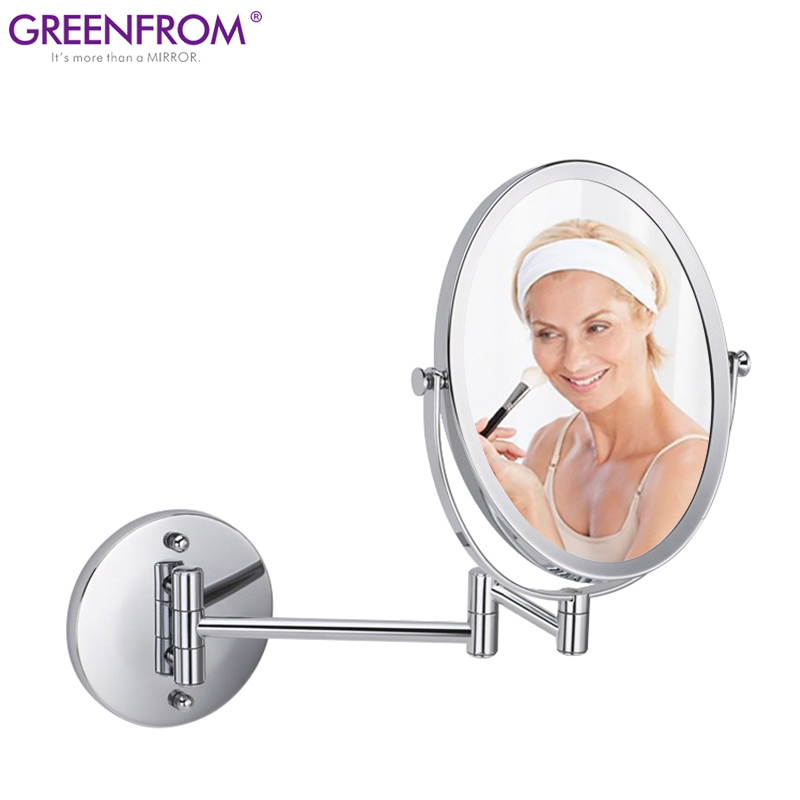 oval Shape magnifying bathroom wall mirror