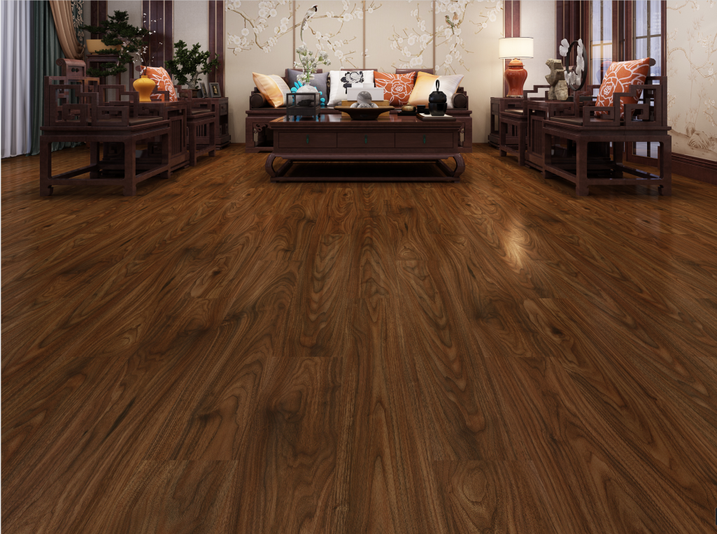 Indoor,water resistant wood grain click planks LVT vinyl flooring