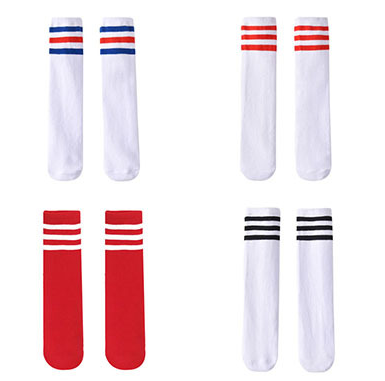 children girls boys football champion long kids sock