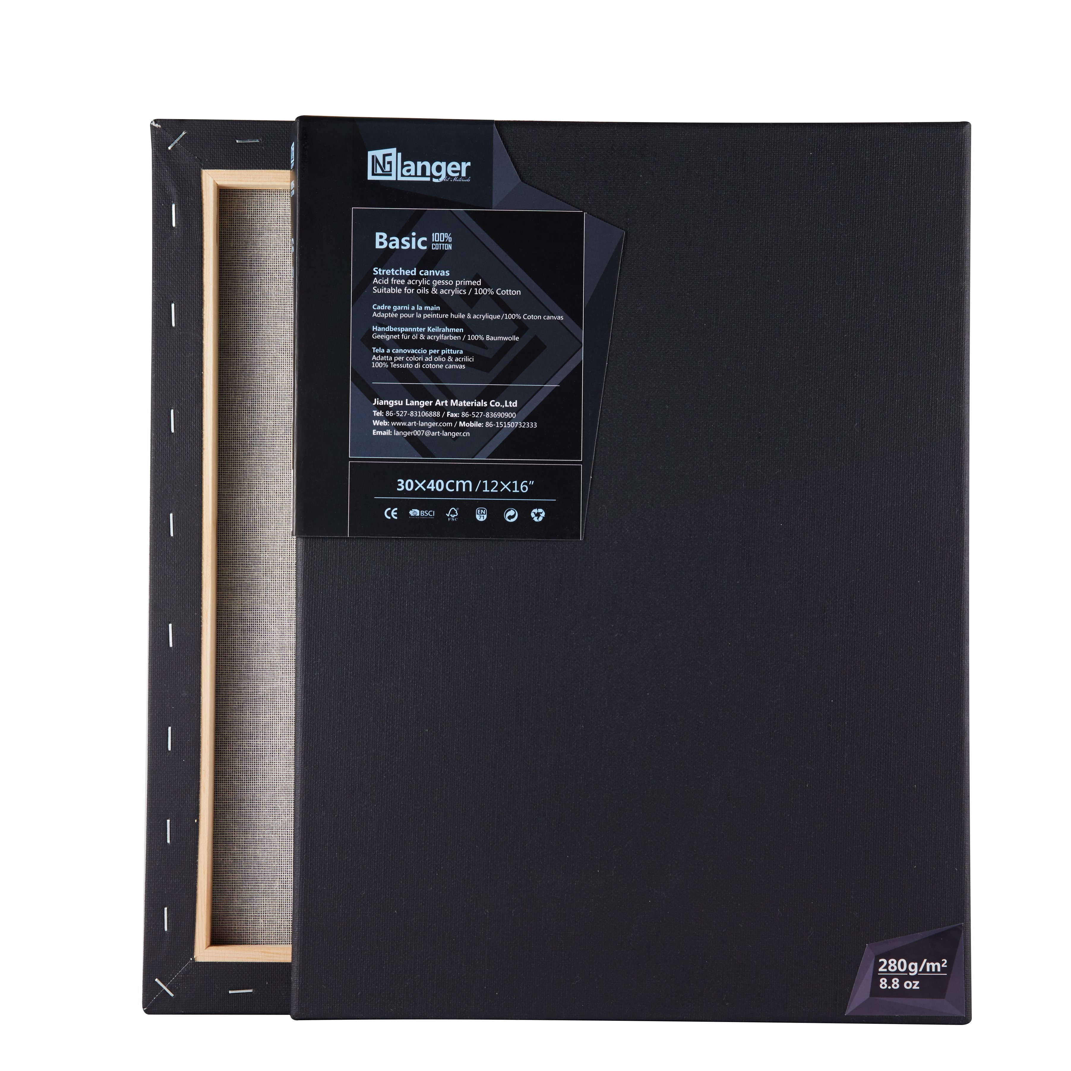 Stretched Canvas / Basic / Black