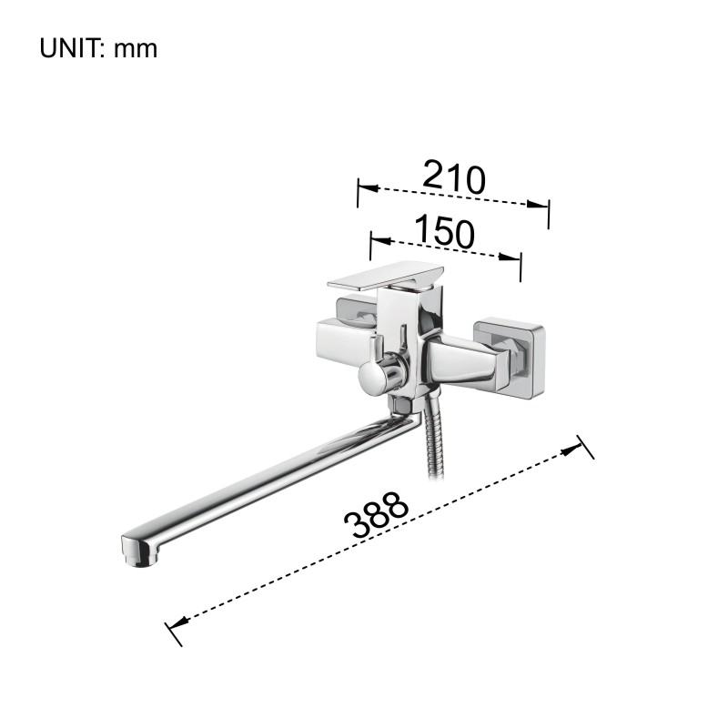 Bath/shower-Basin Mixer