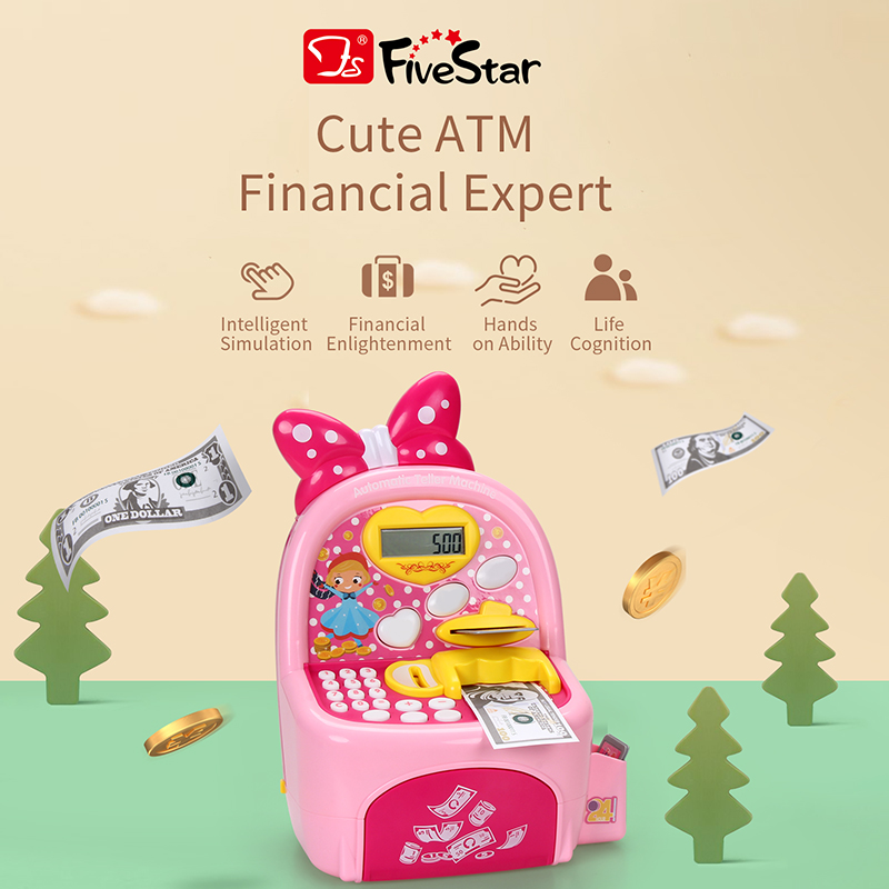 High Quality Supermarket Smart Cash Register Toys for Kids Girls With LED Screen