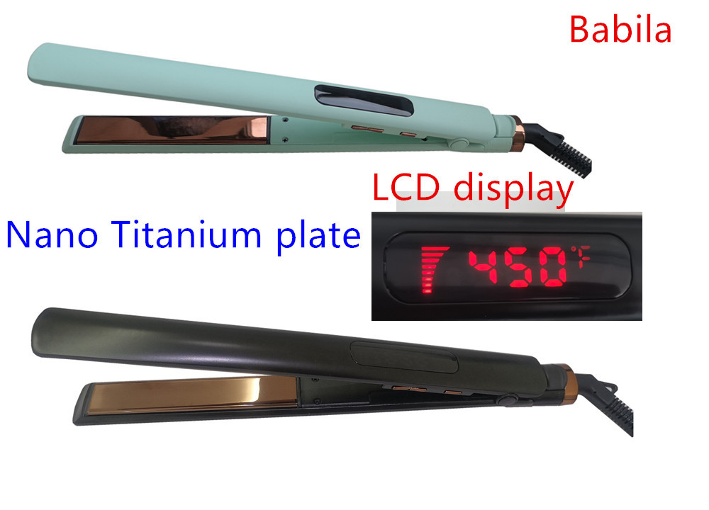 Professional hair straightener, hair iron;LCD hair straightener;hair straightener