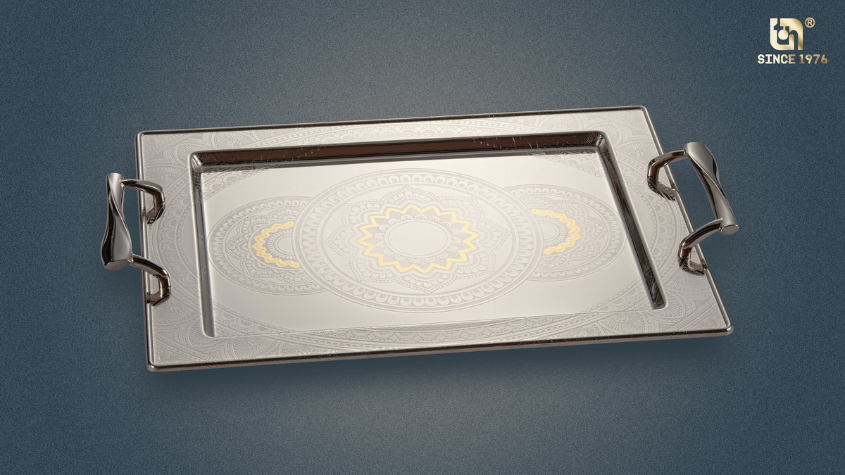 Nickel Plated Tray Set