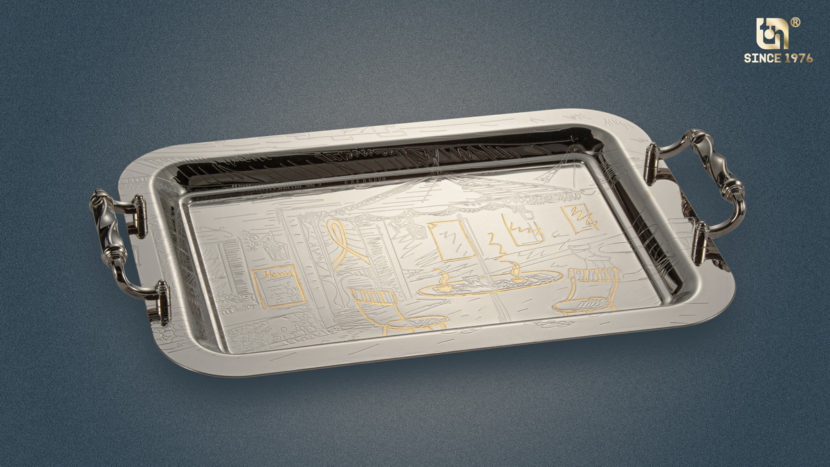 Nickel Plated Tray Set