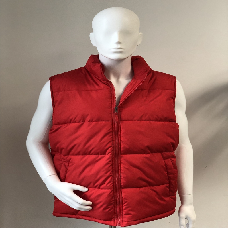 Men's vest, fake down vest, body warmer