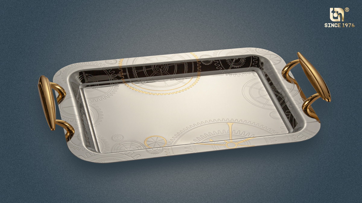 Nickel Plated Tray Set