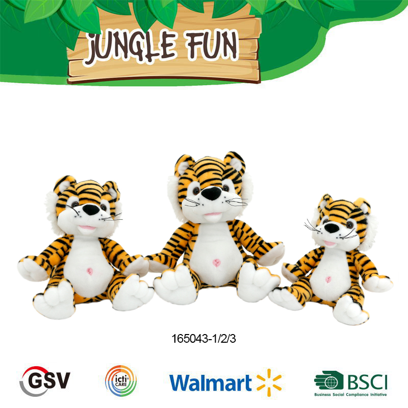 Wild Animals Tiger Gtst Plush Toy（165043-1/2/3）