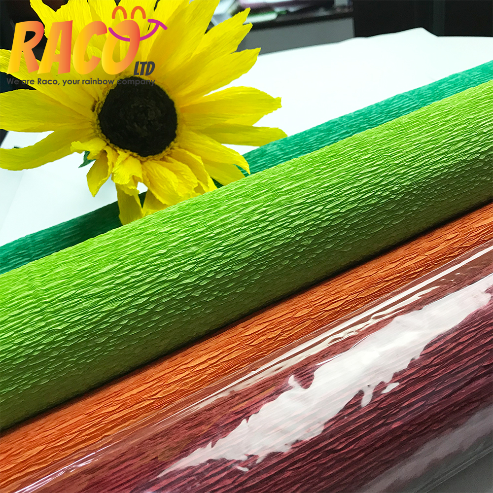 Flower wrapping crepe paper