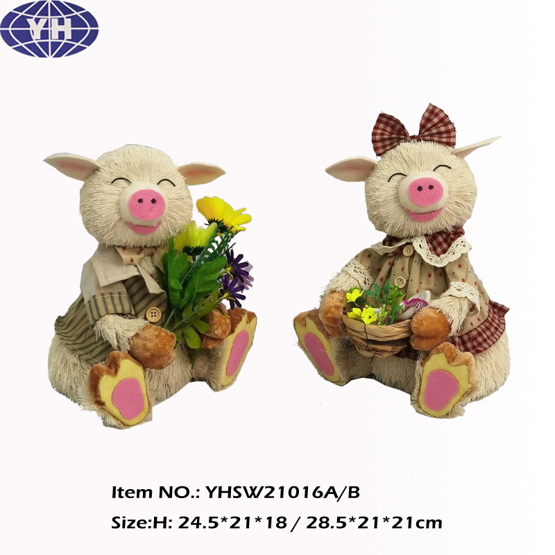 11.63INCH Easter,decoration,sitting pig