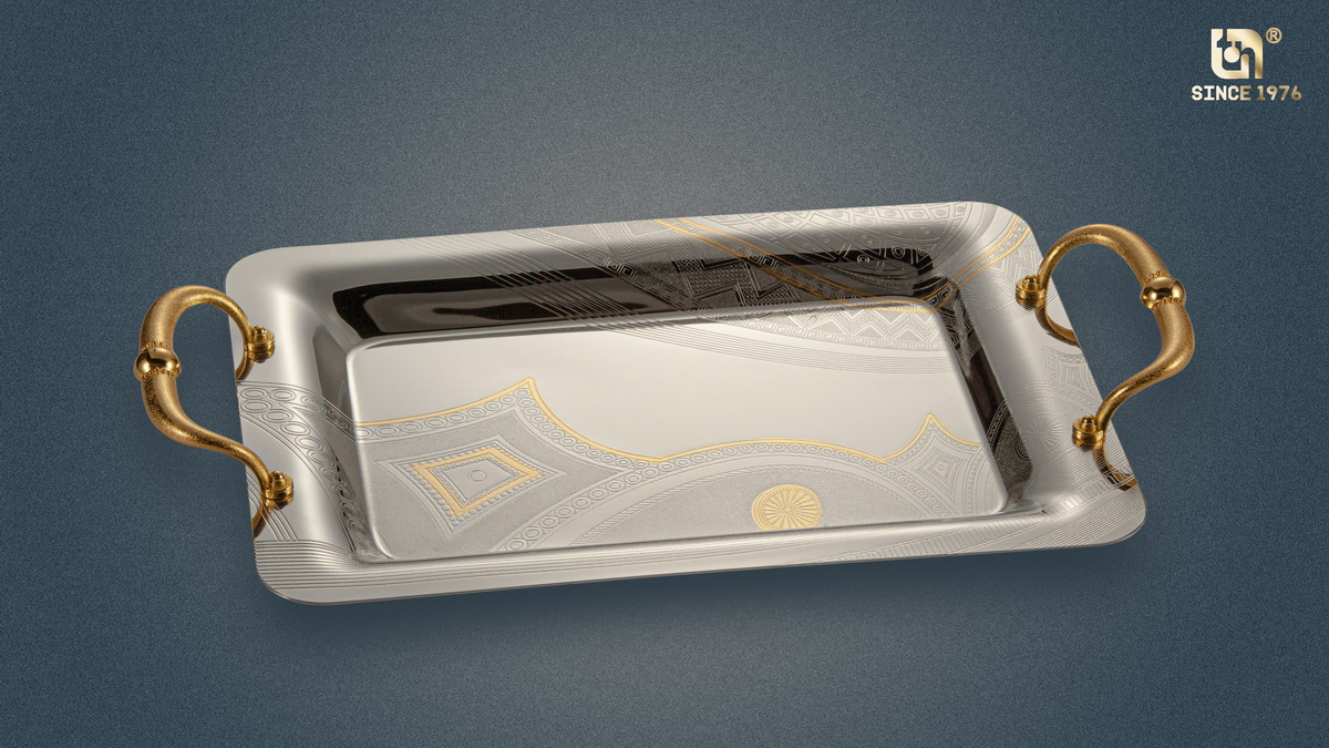 Nickel Plated Tray Set