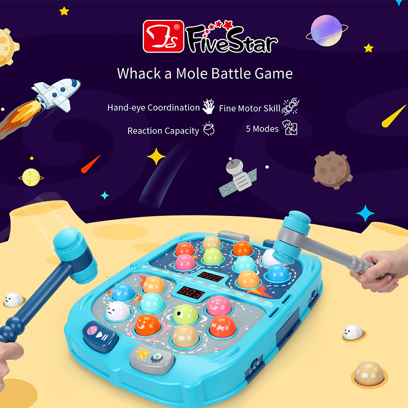 Hot Sale Interactive Whack A Mole Game, Light-Up Musical Pounding Toy, Early Developmental Toddler Toys
