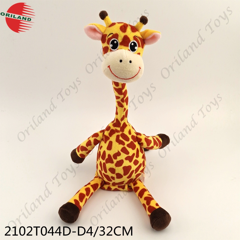 Stuffed animals with neck dancing and music funny soft toys plush