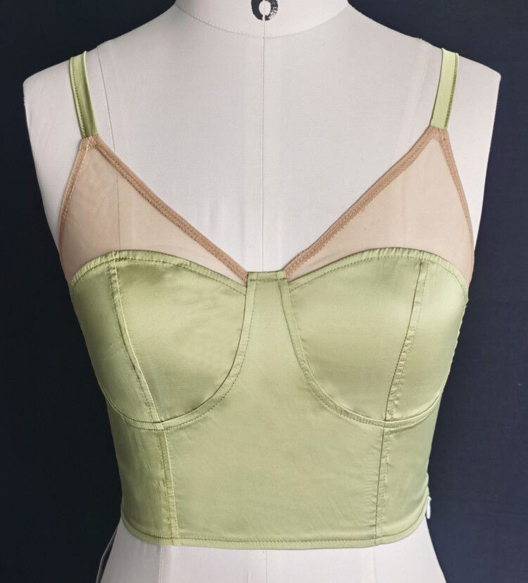 Satin bustier