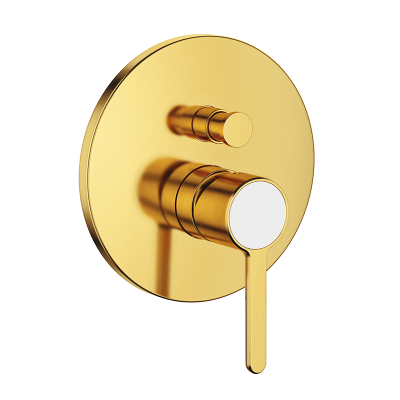 FLOVA Single lever concealed 4-way bath/shower mixer with diverter - Brushed Gold