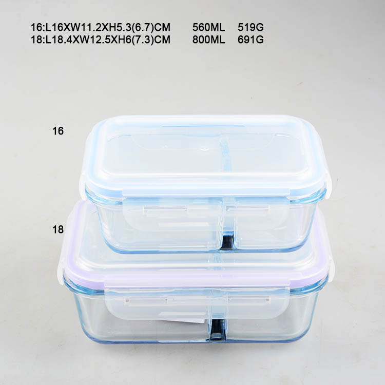 #0 Hot sales Microwave Oven Safe glass food container leakproof bento lunch box meal prep storage food container