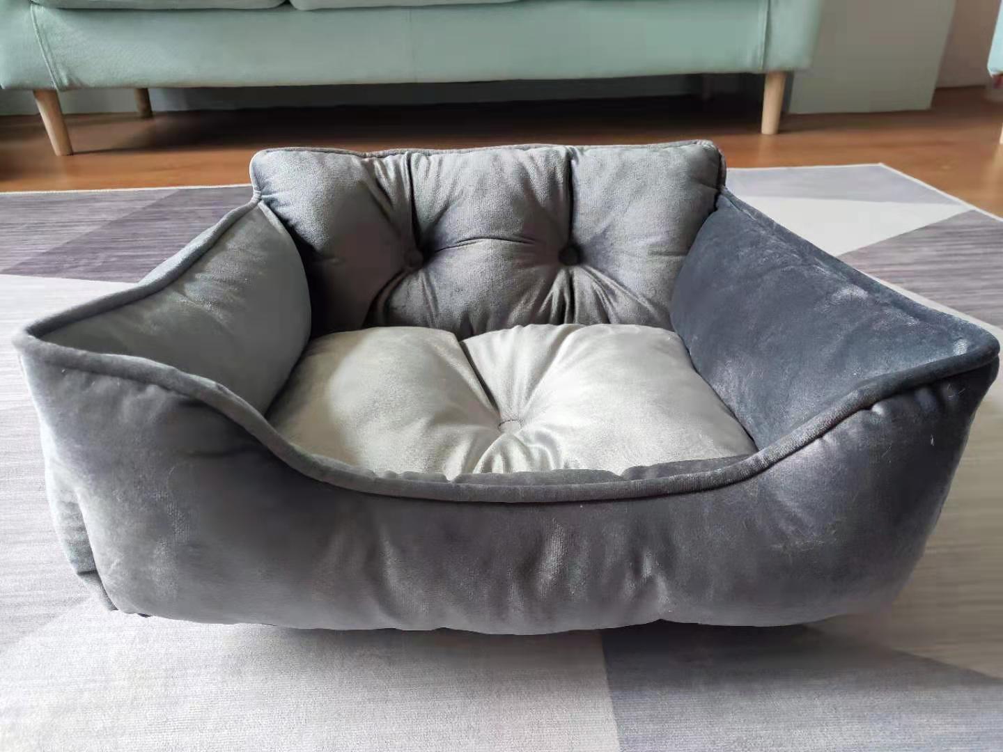 grey soft pet sofa