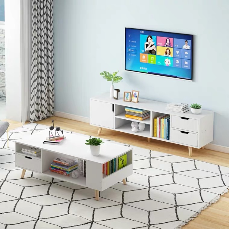 Hot sales wooden Tv Stand for Living Room Furniture Modern TV cabinet nordic