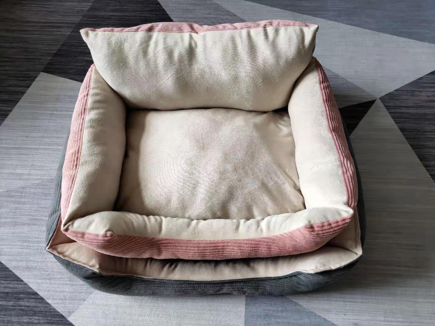pink pet bed