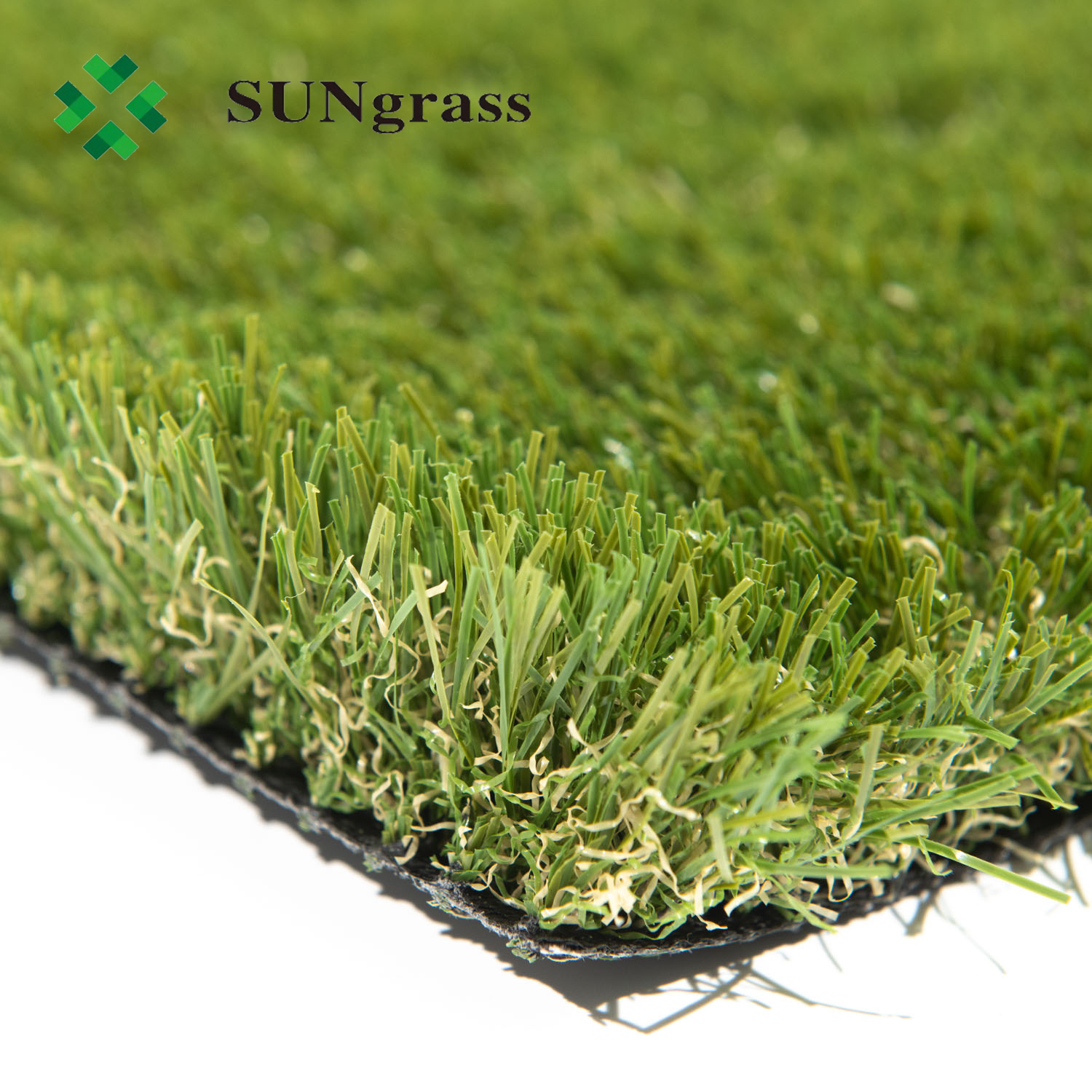 40mm flat blade 4-tones natural color artificial grass synthetic grass leisure landscape grass