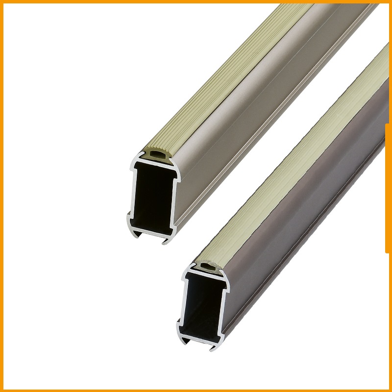 Wardrobe clothing through thickened clothing through pipe furniture hardware accessories aluminum alloy clothes rail non-slip