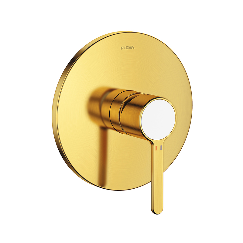 FLOVA Single lever concealed 3-way bath/shower mixer - Brushed Gold