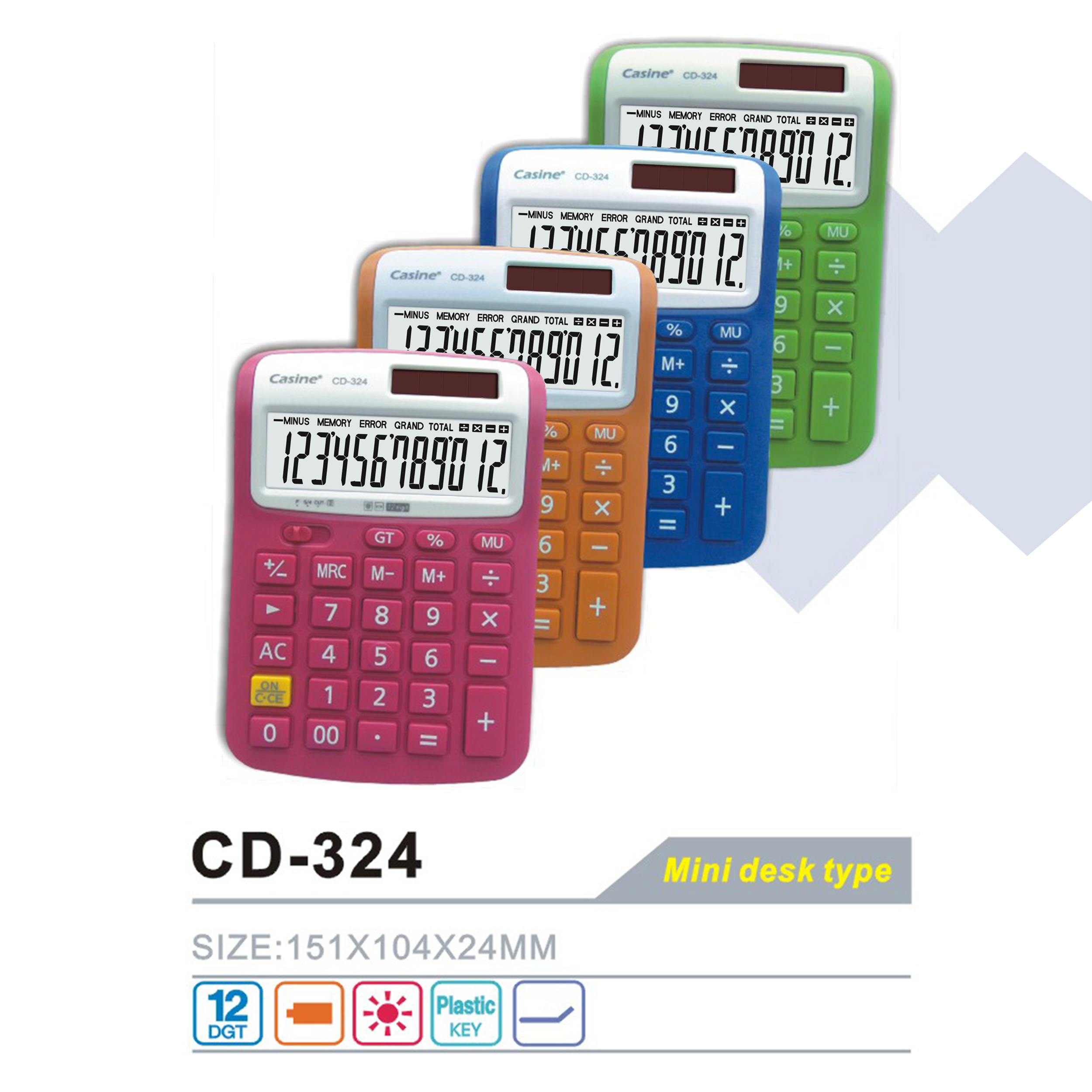 CD-324 - 12-digit desktop calculator - Casine