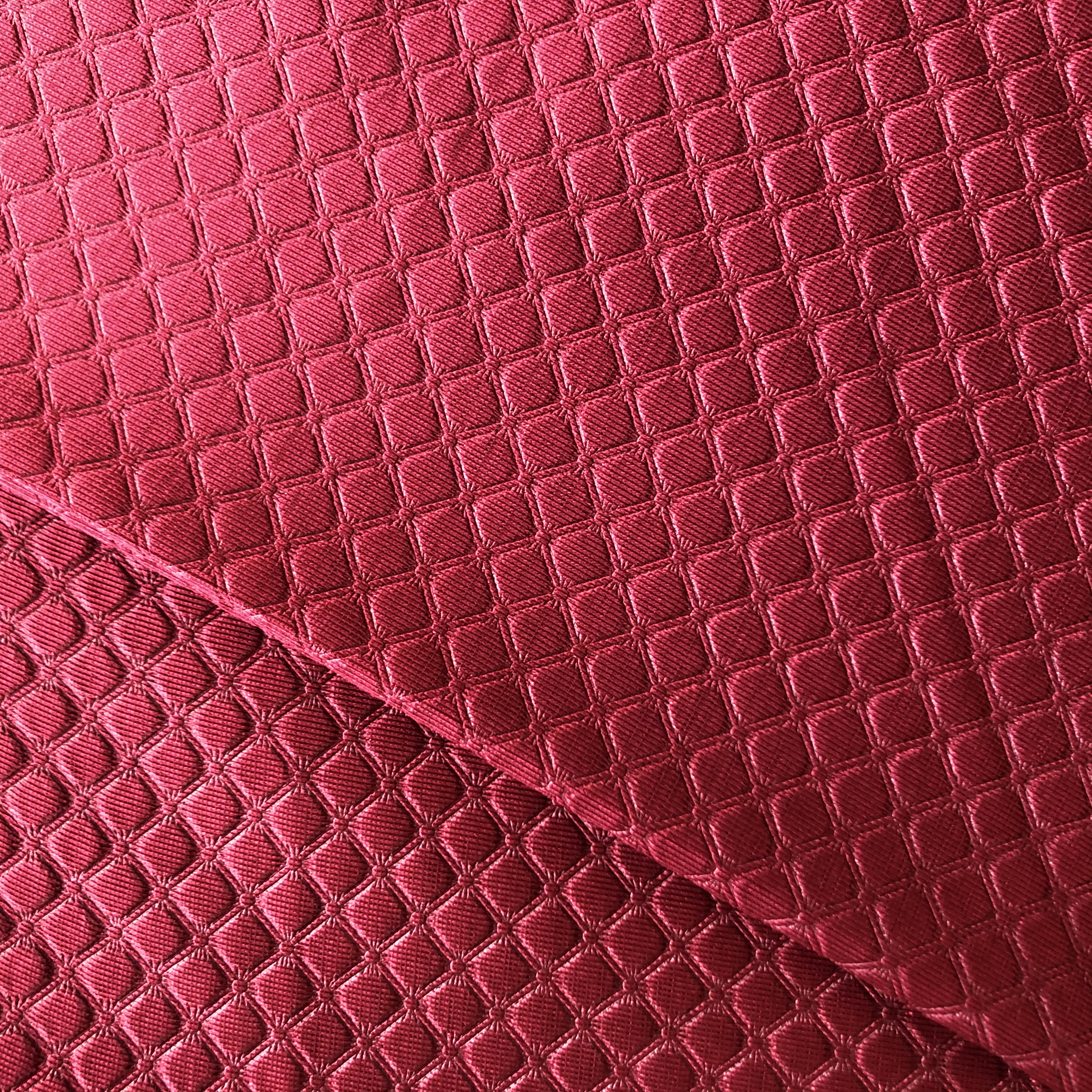 3D diamond shaped bubble polyester fabric