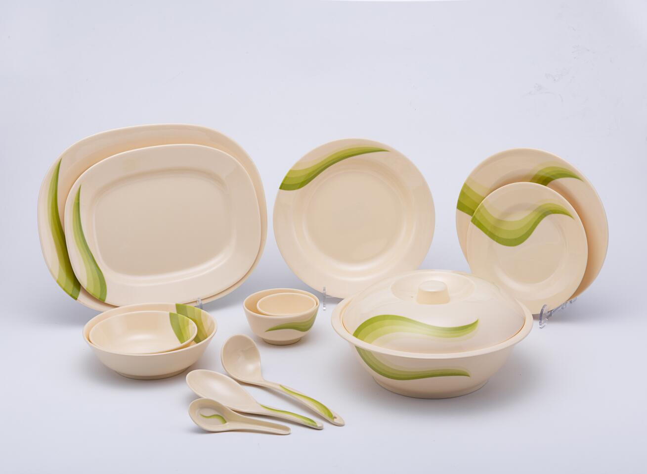 64Pcs Melamine tableware