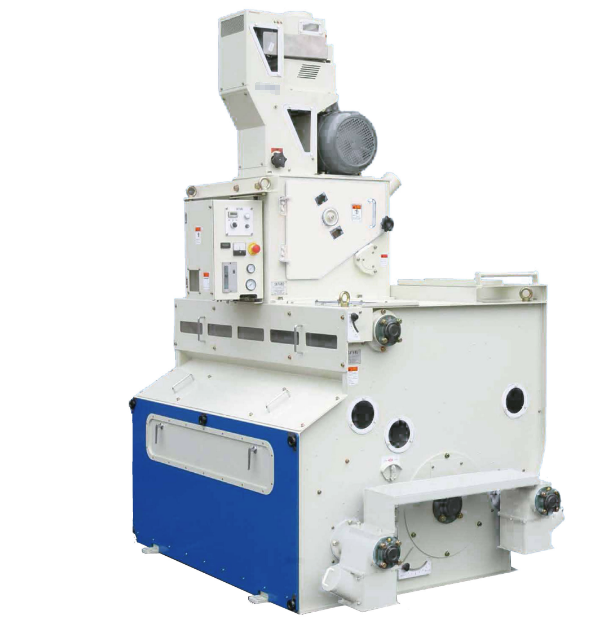 Hu10 Paddy Husker With Aspirator Of Satake 10 Inch Rubber Roller Husking Machine