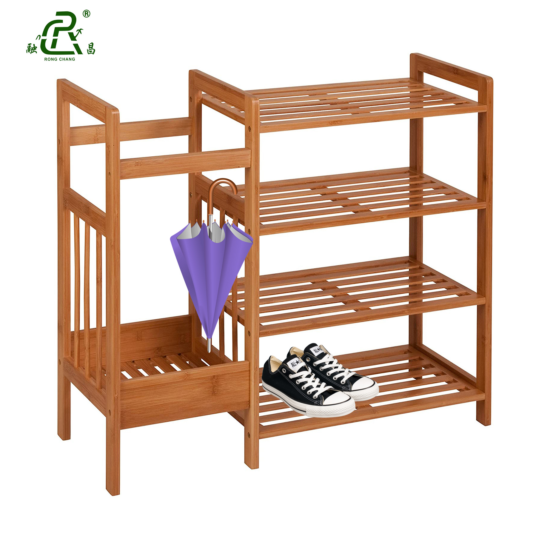 High Quality Bamboo Entryway Organizer Shoes Rack