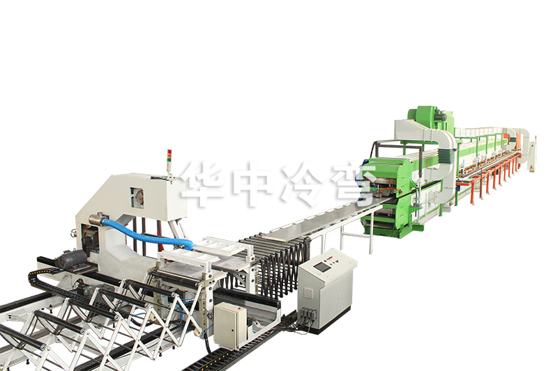 Automatic production line for garage door