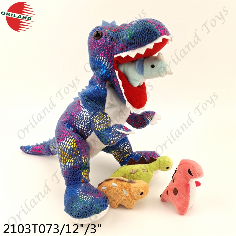 Custom design plush dinosaur toys stuff toys plush wholesaler dinosour eating dino