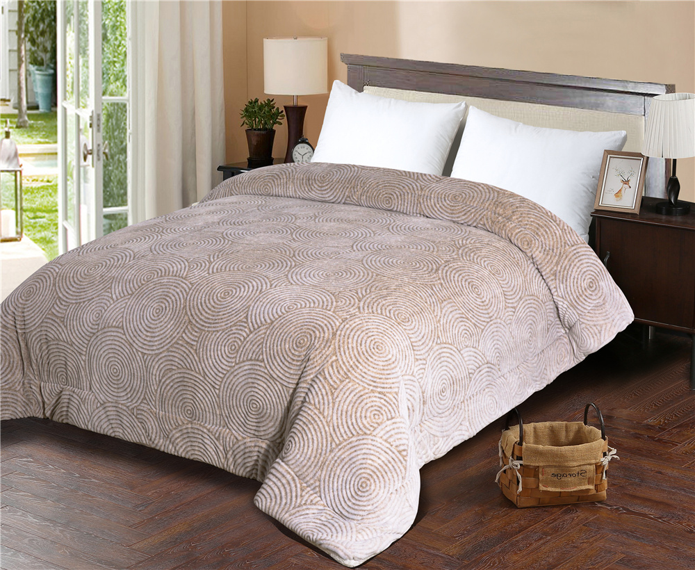 Cutting flannel comforter