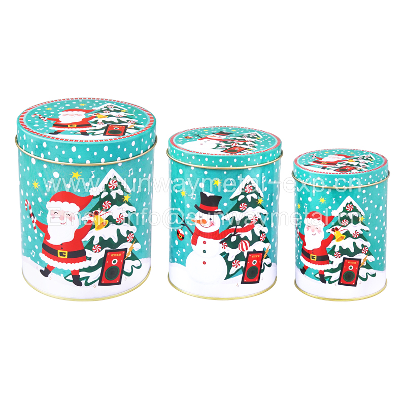 Christmas gift tin box 3 Size