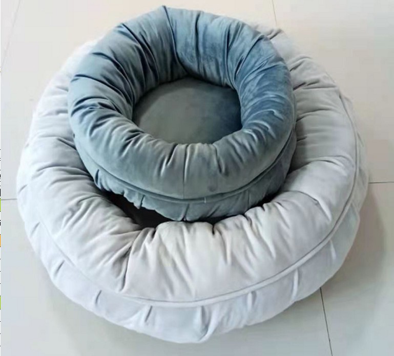 circular soft pet bed