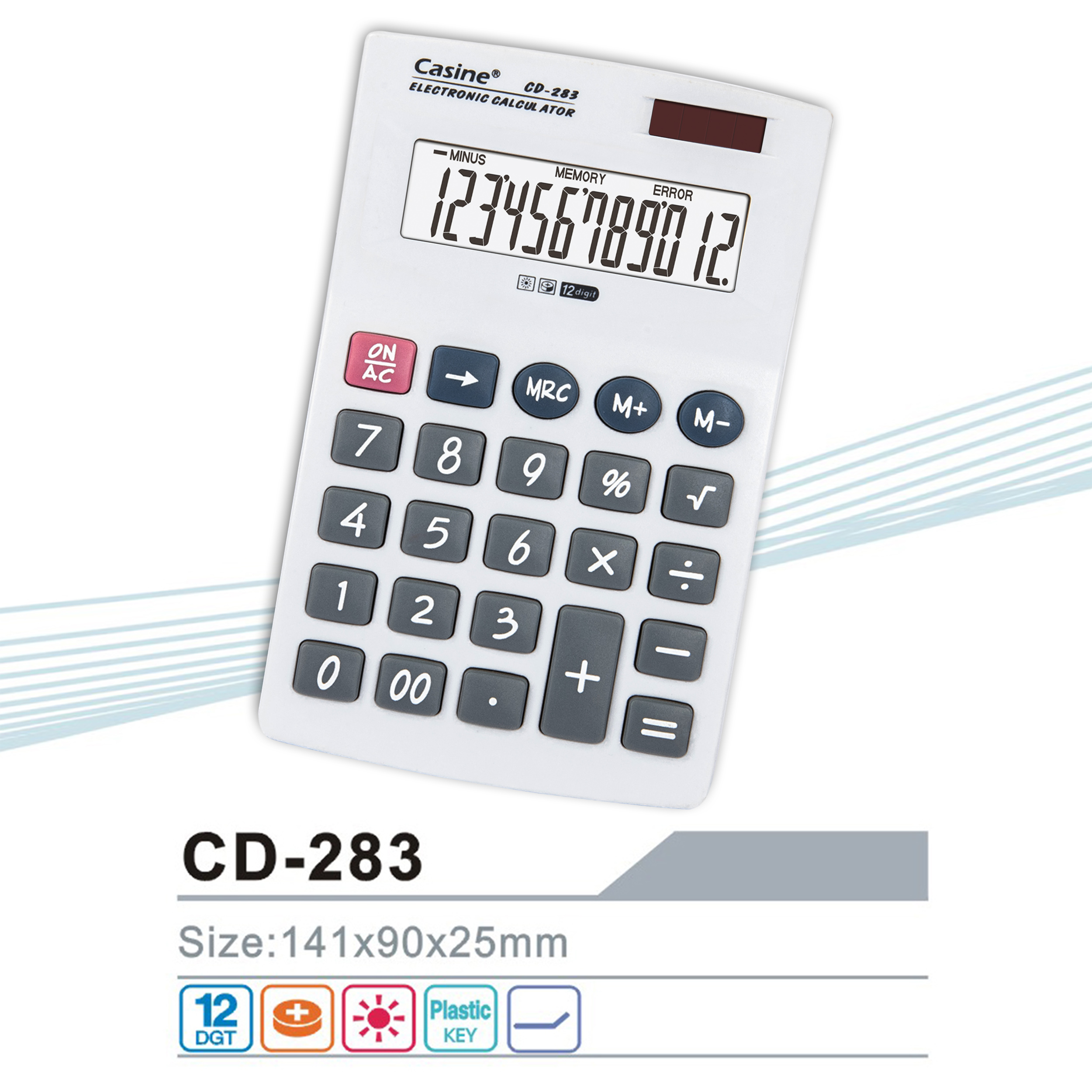 CD-283 - 12-digit desktop calculator - Casine
