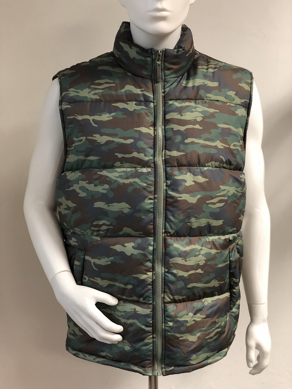 Men's vest, fake down vest, body warmer
