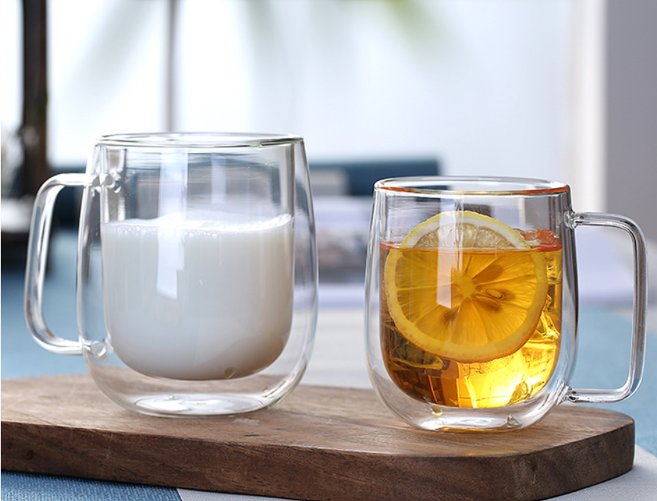Double wall glass mug CDW006
