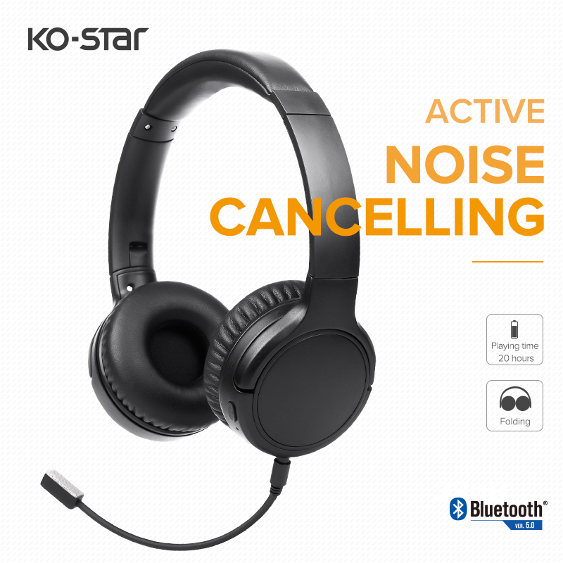 KO-STAR Dismountable mic active noise cancelling headphone NB-1700