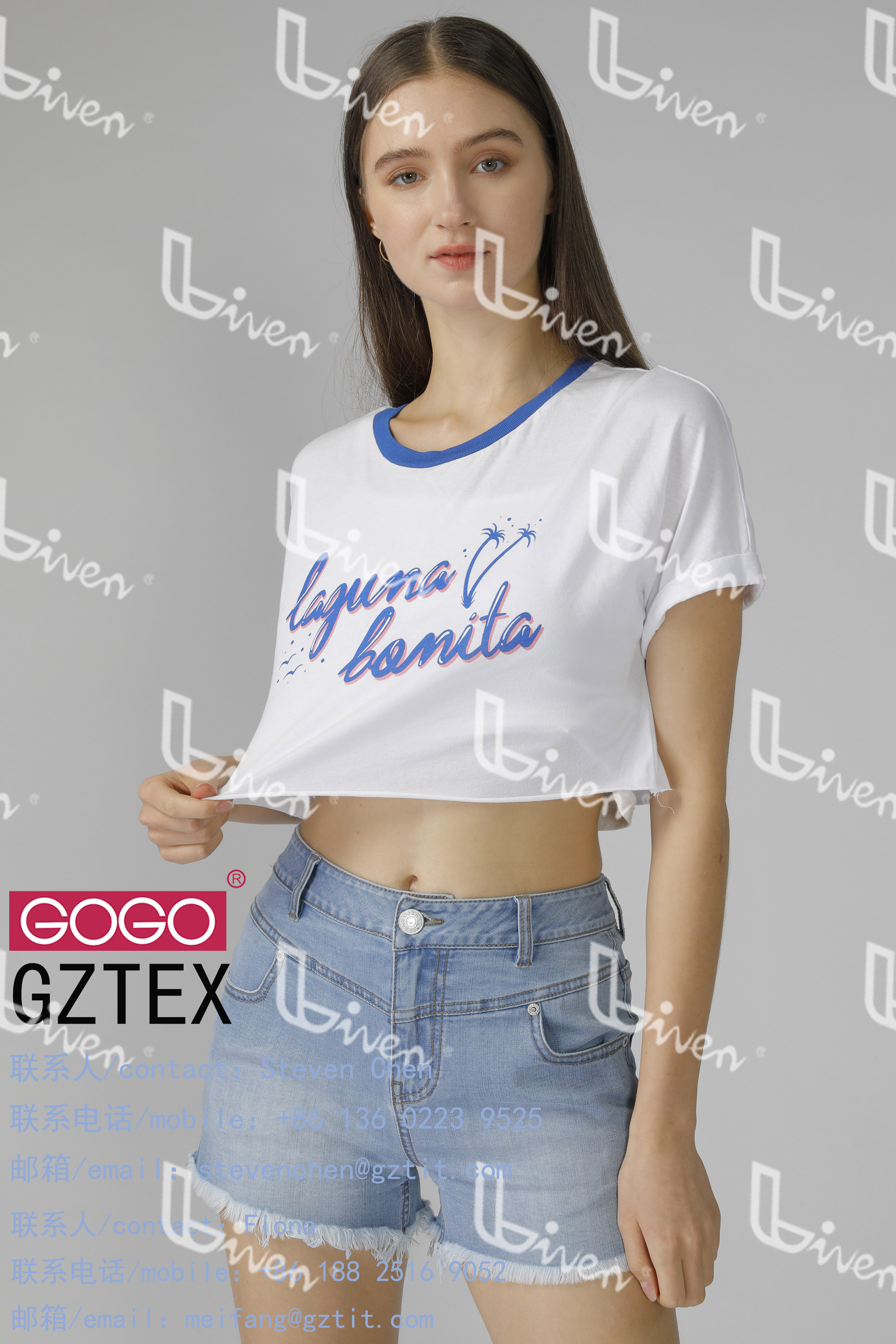 Ladies denim shorts