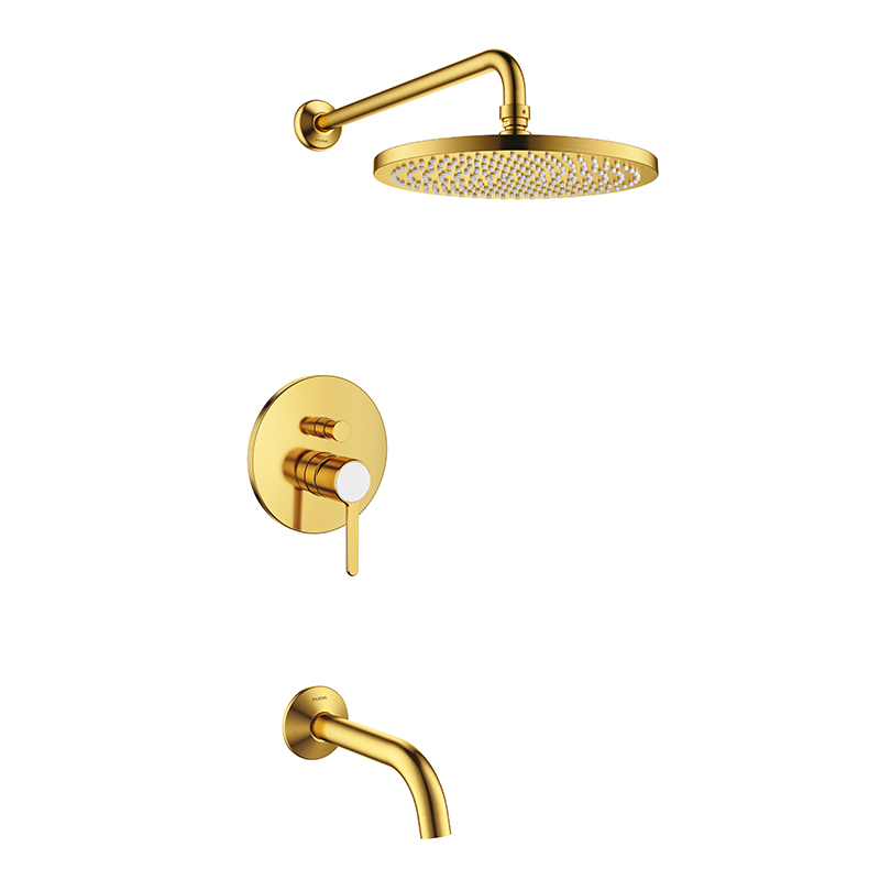 FLOVA Single lever concealed bath/shower mixer - Brushed Gold