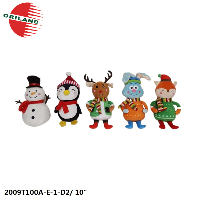 High quality Christmas plush toys soft Christmas dolls stuffed animals