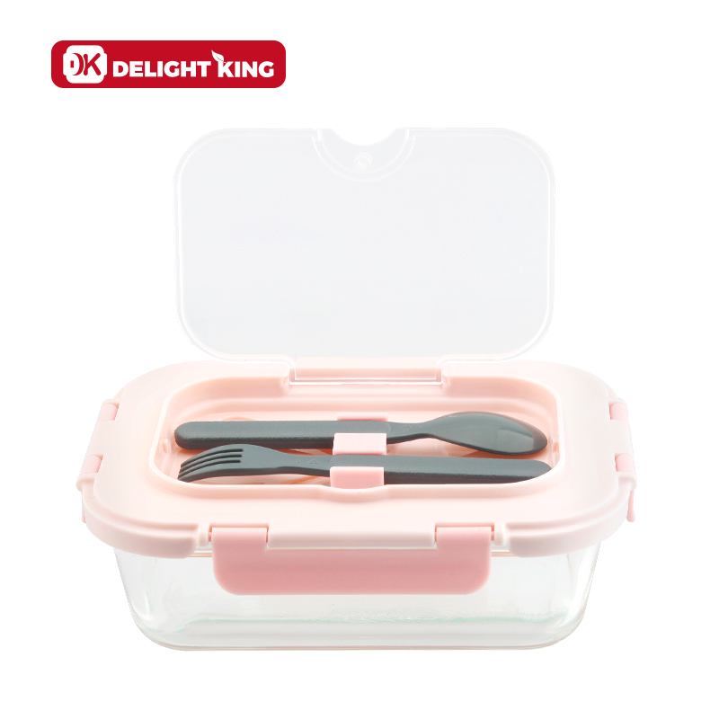 Glass food container