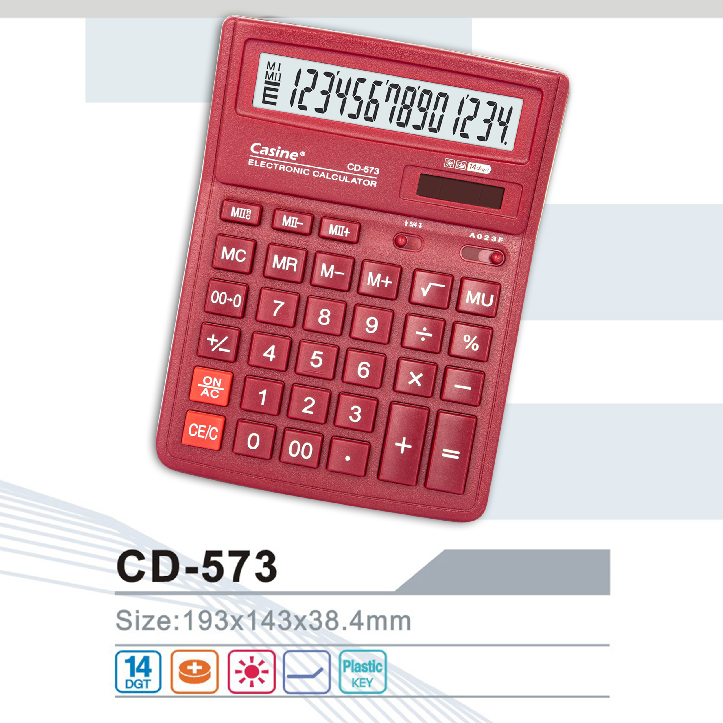 CD-573 - Casine_14-digit desktop calculator