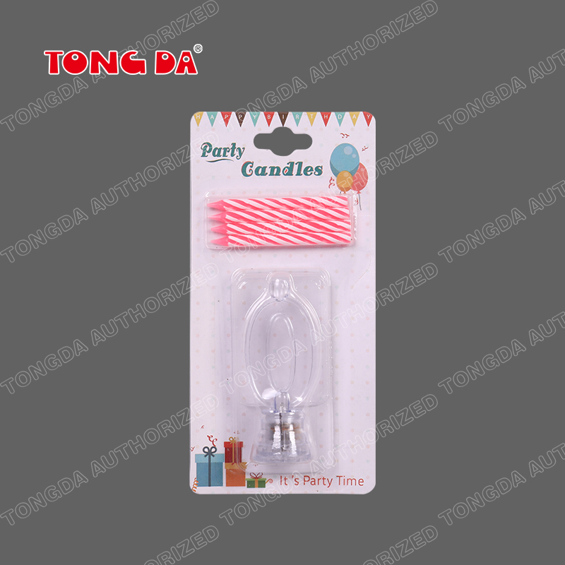 Spiral Colorful Happy Birthday Cake Candle With Number Birthday Collet