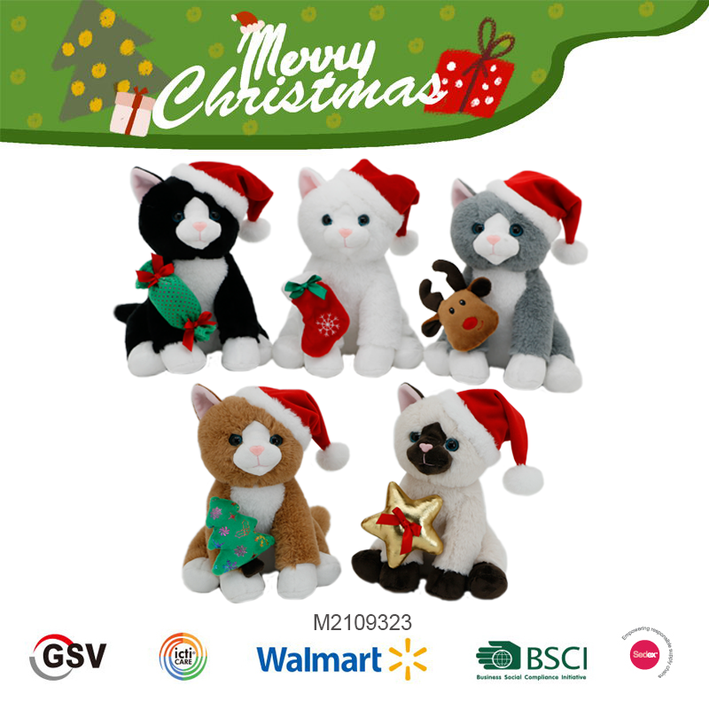Christmas Animals Cat Gtst Plush Toy（m2109323）