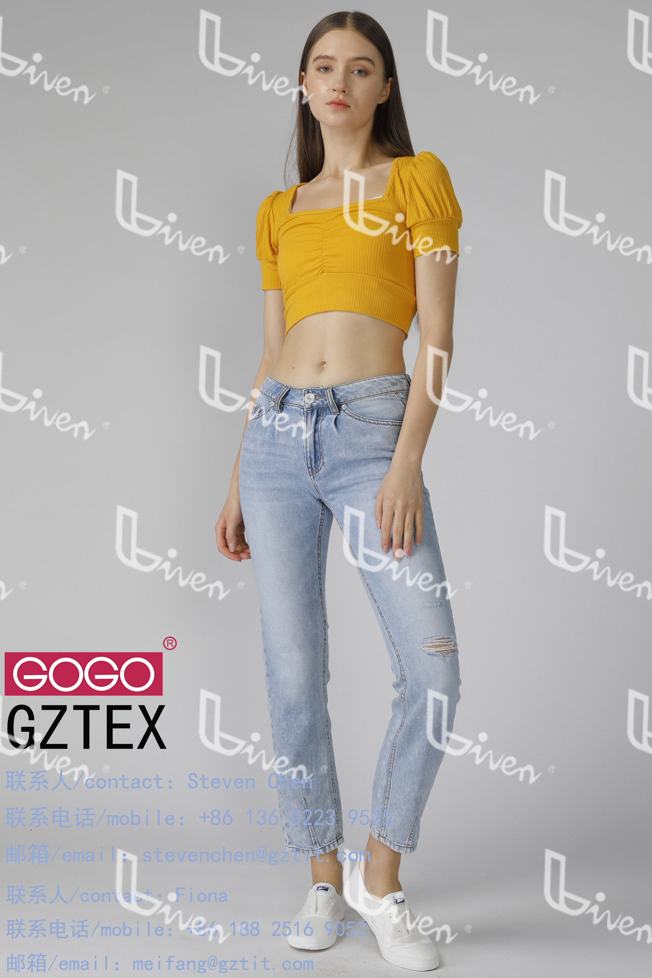 Ladies denim pants