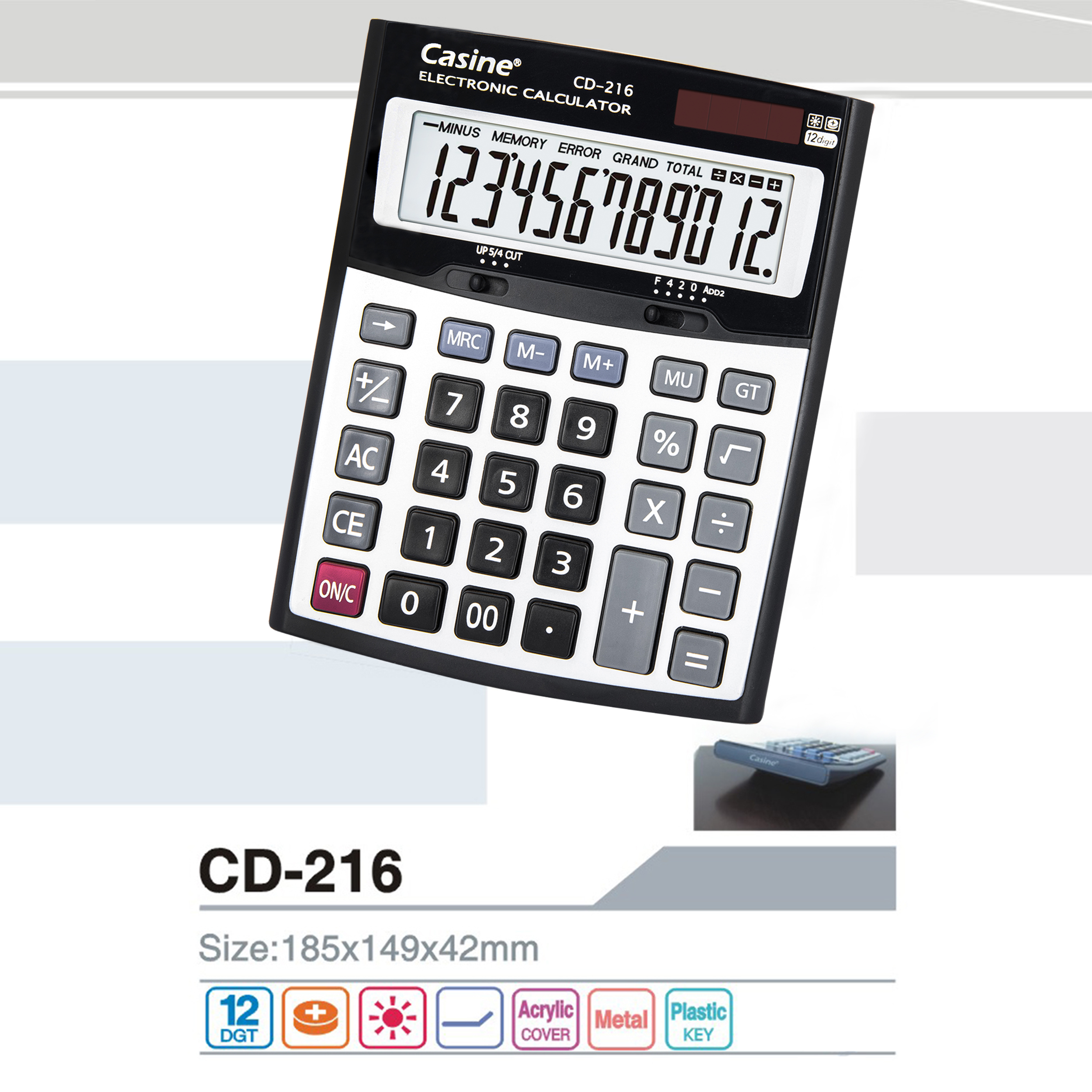 CD-216 - Casine_12-digit desktop calculator